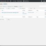 Pending Posts List